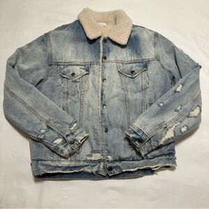 MNML Sherpa Denim Jacket - Mens